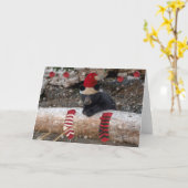 Carte Premier Noël des Cubs (Fleur jaune)