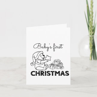 Carte Premier Noël du bébé