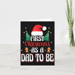 Carte Premier Noël d'un homme en tant que futur papa - B