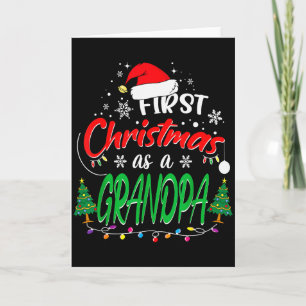 Carte Premier Noël en tant que grand-père Nouveau grand-