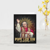Carte Premier Pape D'Amérique À Chicago Da Pope (Fleur jaune)