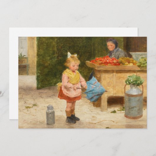 Carte Premier parapluie | Victor Gabriel Gilbert (Devant / Derrière)