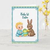 Carte premier printemps bébé (Fleur jaune)