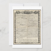 Carte Premier projet de déclaration d'indépendance (Devant)