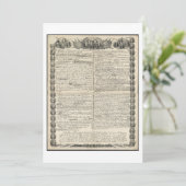 Carte Premier projet de déclaration d'indépendance (Debout devant)