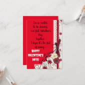 Carte Premier Saint-Valentin (Devant/Arrière en situation)