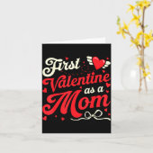 Carte Premier Saint-Valentin en tant que maman Funny Val (Fleur jaune)