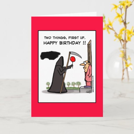 Carte Premier Up, Joyeux Anniversaire !! (Fleur jaune)