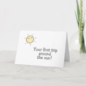 Carte Premier voyage autour du soleil ! 1er anniversaire (Devant)