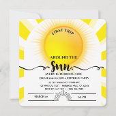 Carte Premier Voyage Autour Du Soleil 1Er Anniversaire C (Devant)