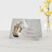 Carte Première aire de jeu du champignon d'anniversaire  (Fleur jaune)