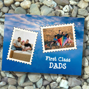 Carte Première classe DADS Best Dads LGBT coutume 2 phot