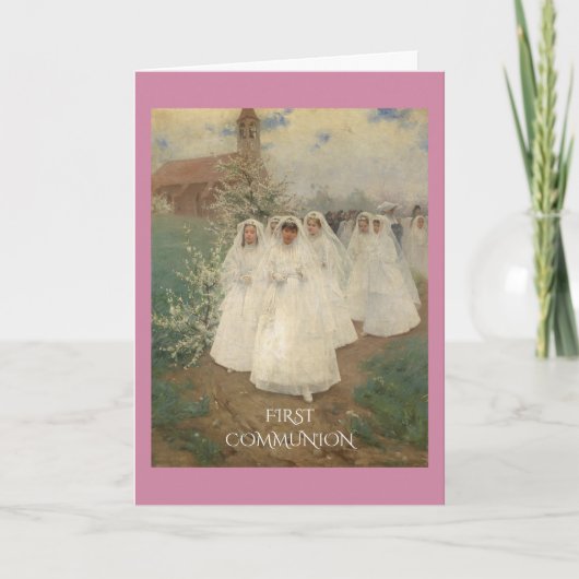 Carte Première communion (Devant)