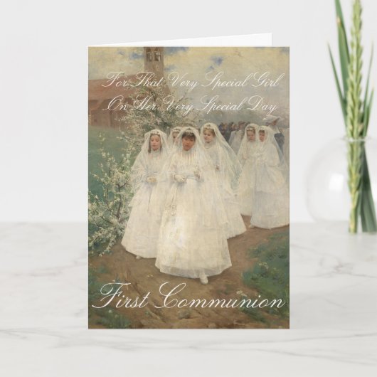 Carte Première communion (Devant)