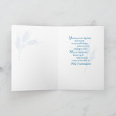 Carte Première communion, Blé, Blu de raisin (Intérieur)