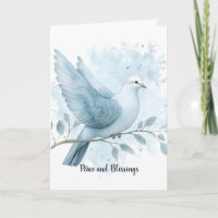 Première Communion Bleue Félicitations Vœux Colomb
