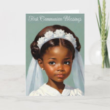 Première communion de fille style rétro