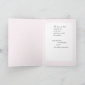 Carte Première communion de la petite-fille (Intérieur)