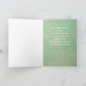 Carte Première communion d'Eucalyptus de la Croix d'Or (Intérieur)