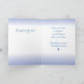 Carte Première communion du petit-fils, calice avec host (Intérieur)