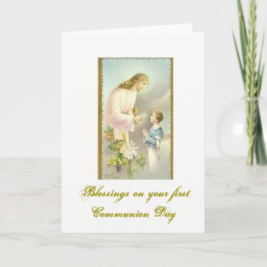 Carte Premiere Communion Felicitations Zazzle Be