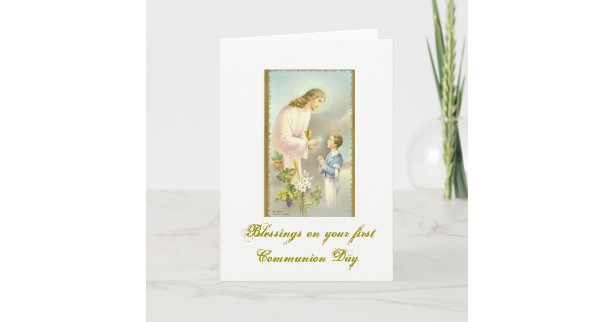 Carte Premiere Communion Felicitations Zazzle Be