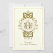 Carte Première Communion Sainte Jésus Eucharistie (Devant)