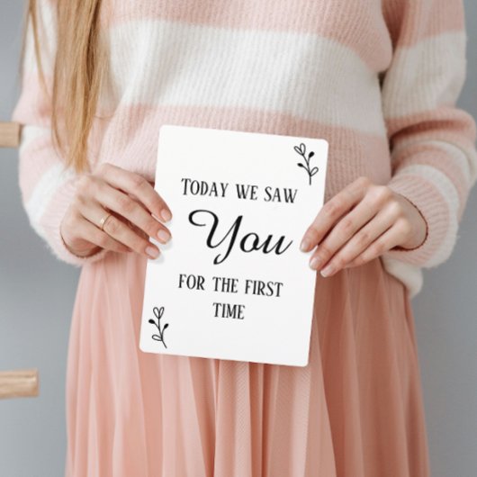 Carte Première échographie & signe du rythme cardiaque e