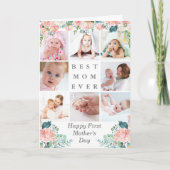 Carte Première Fête des mères MEILLEUR MÈRE JAMAIS 9 Pho (Devant)