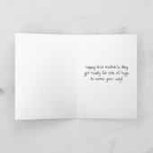 Carte Première Fête des Mères mignonne Bébé Ours Hug (Intérieur)