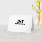 Carte Première Fête des pères (Fleur jaune)