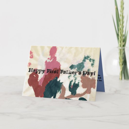 Carte Première fête des pères heureuse ! (Devant)