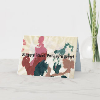 Carte Première fête des pères heureuse !
