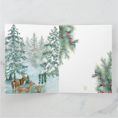 Carte Première G dorée avec Père Noël et Couronne (Intérieur)