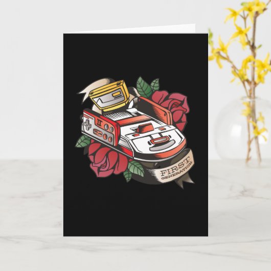 Carte Première génération (Fleur jaune)