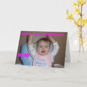 Carte Première MAMAN heureuse de jour de mères ! (Fleur jaune)