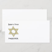 Carte Première Pâque du bébé (Devant / Derrière)