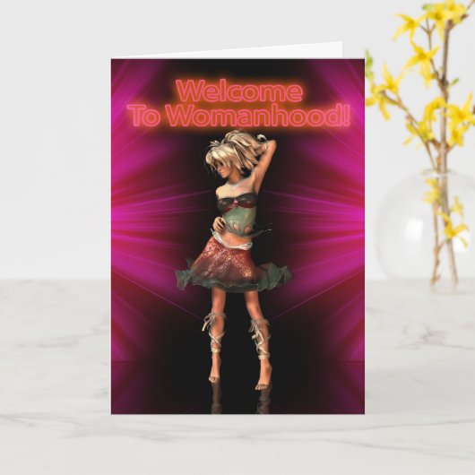 Carte Première période, 1ère période, féminité (Fleur jaune)