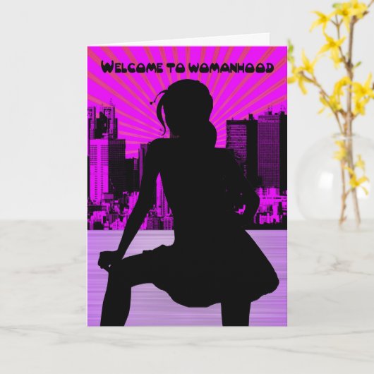 Carte Première période, 1ère période, féminité (Fleur jaune)