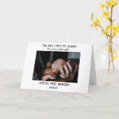 Carte Première photo de Fête des pères (Fleur jaune)