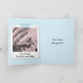 Carte Première photo de style instantané pour la fête de (Intérieur)