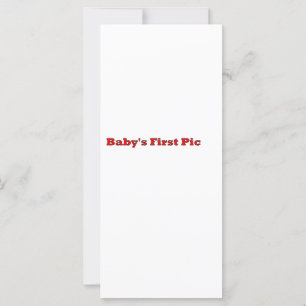 Carte Première photo du bébé Le MUSÉE Zazzle Cadeaux