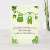 Carte Première Saint-Patrick pour des jumeaux (Devant)