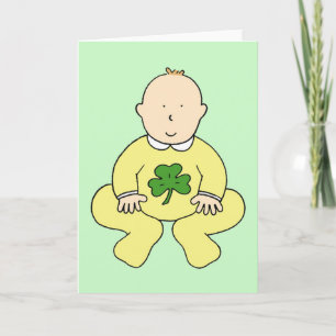 Carte Première Saint Patrick pour un bébé