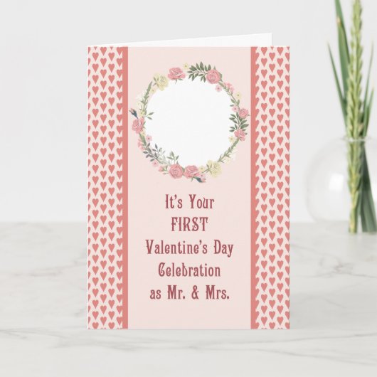 Carte Première Saint-Valentin en nouveau couple, ajouter (Devant)