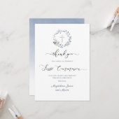 Carte Première Sainte Communion (Devant/Arrière en situation)