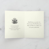 Carte Première Sainte Communion catholique Jésus Anges (Intérieur)