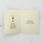 Carte Première Sainte Communion Catholique Traditionnell (Intérieur)