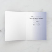 Carte Première sainte communion de garçon dans (Intérieur)