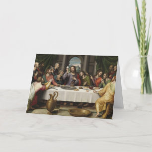 Carte Première Sainte Communion Dernière Cène